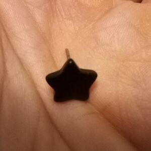 Black Star Small Earring